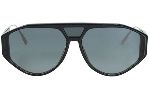 Dior Pilot Sunglasses Clan 1 8071I Black/Gold 61mm 